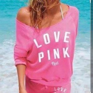 VS Pink Slouchy Crew